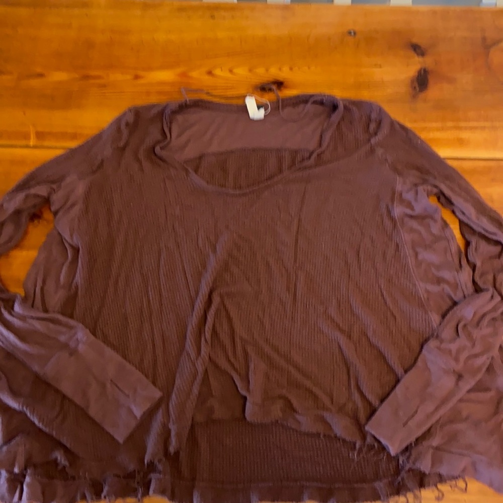 Free people brown thermal size small